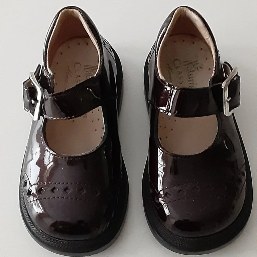 NATURINO Wine Patent Leather Mary Janes size 22 - made in Italy